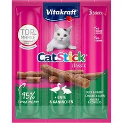 Kattensnack sticks Eend,Konijn