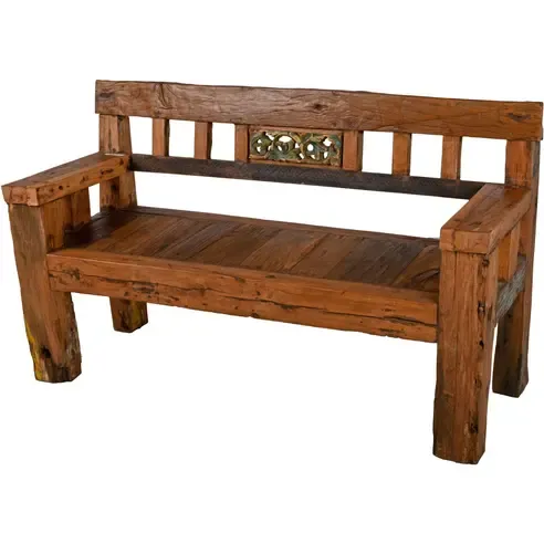 3-Sitzer-Bank SUMBA - natur - Teak massiv - 150 cm