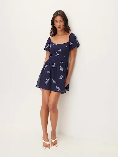 Cassidy Mini Puff Sleeve Dress