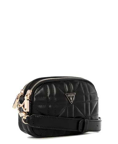 Guess Edita Mini Crossbody Bag In Black
