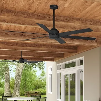 Palm Island 52-in White Uncovered Outdoor Ceiling Fan Without Light Chain