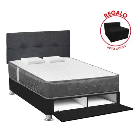Dormitorio Sabanera Acqua 2 Plazas + Sofá Cama