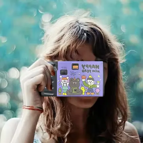 35mm Disposable Film Camera Built-in Flash One Time Use Camera 27 Photo Preloaded Film User-Friendly Operation Vintage Aesthetic