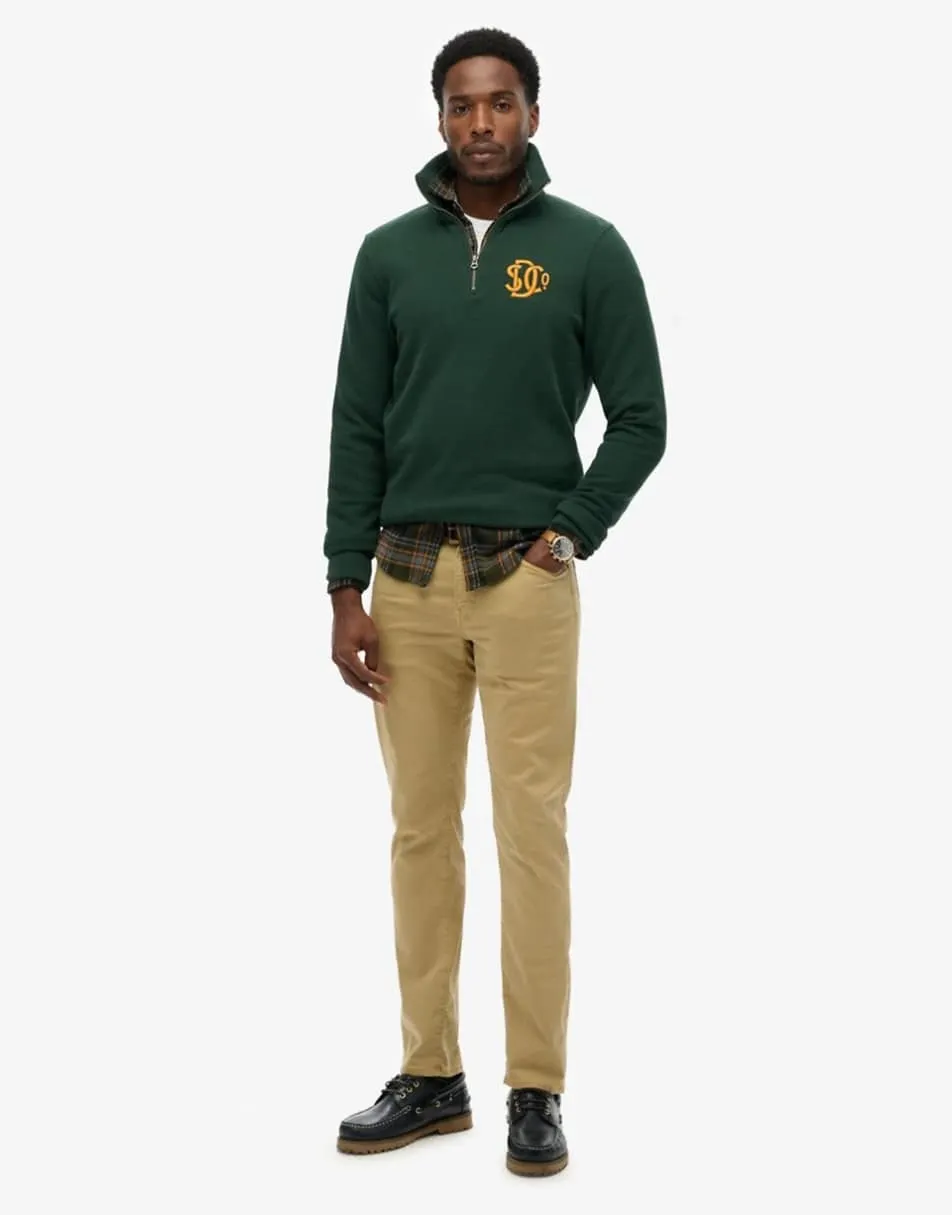 Superdry Sd&co. half zip track top in enamel green