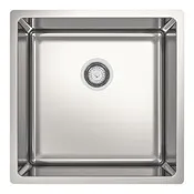 Evier inoxydable encastré gris ALMIRE - 44x44x20 cm - Cooke and Lewis