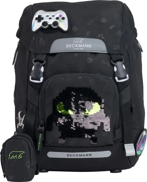 Skolesekk 1.kl Pixel Classic 22L - Beckmann