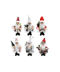 Vintage Santa Figurine Assorted 13cm
