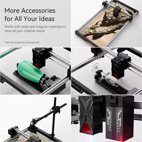 ATOMSTACK SWIFT Portable Laser Engraving Machine 12W 7W Laser Engraver Wood working Tools Diy Dog tags Acrylic Metal 300*300mm