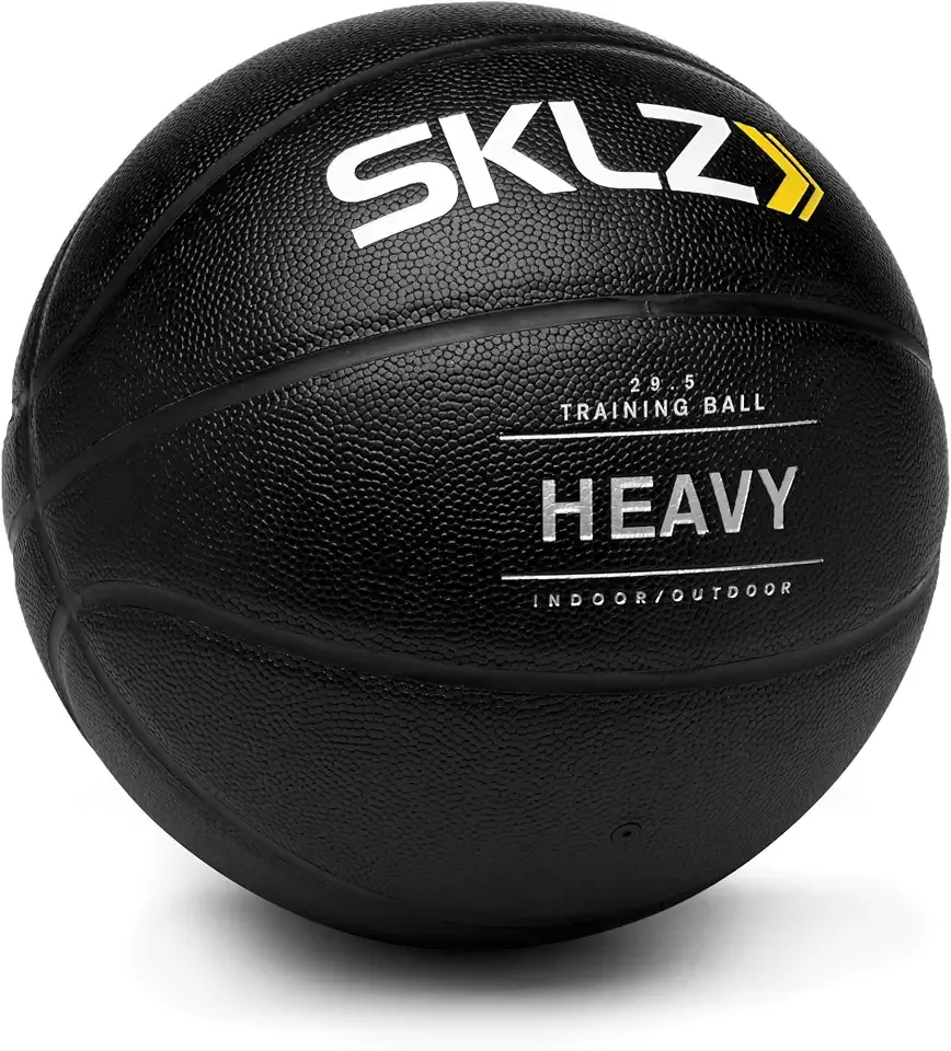 SKLZ Weighted Training Basketball, 29.5" - 3-lb Heavy Training Ball - Black, Quality Faux Leather Construction - Durable & Wear-and-Tear Resistant Dribbling Trainer for Indoor or Outdoor Use