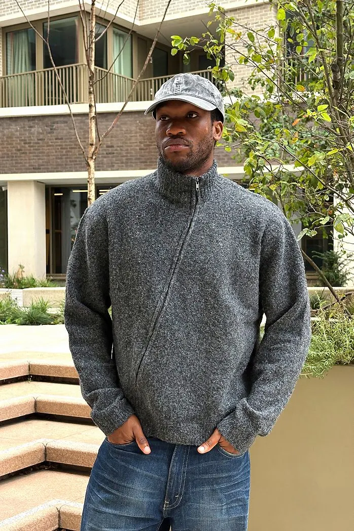 Maglione Loom con Zip Asimmetrica