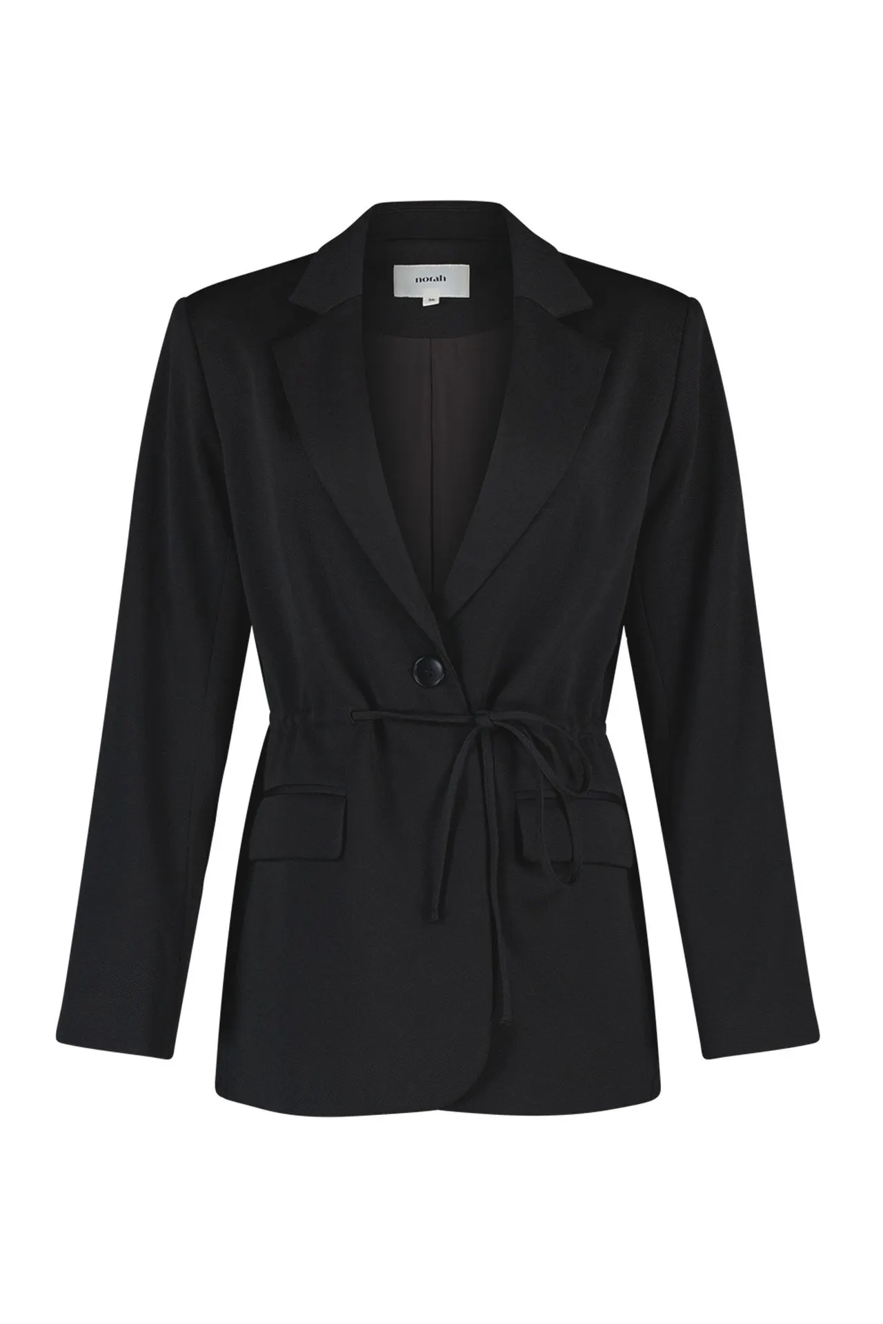 Zwarte blazer met strikkoord
