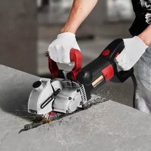 Scanalatrice da Muro Elettrica SucceBuy 4800W 220V, Sega per Scanalture su Cemento e Mattone Profondità 34mm, 5 Dischi, Macchina Taglio Multimateriale