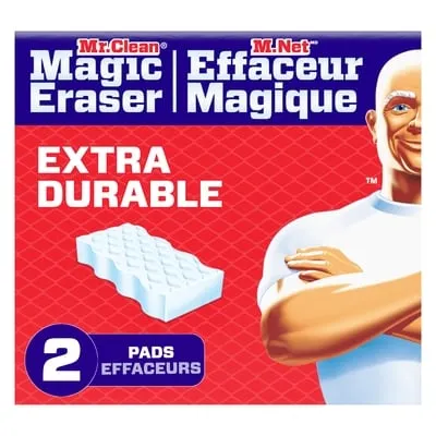 Magic Eraser Sponge, Cleaner, Whole Home Extra Durable, 2ct