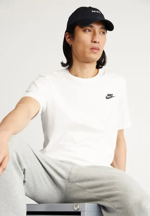CLUB TEE - T-shirts - white/black