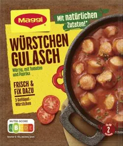 Maggi Fix für Würstchen Gulasch
