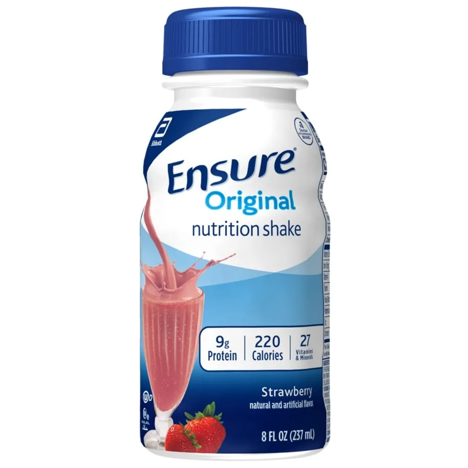 Ensure Original Nutrition Shake - Strawberry, 8-oz. Bottle