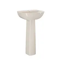 Combo Manantial : Sanitario Manantial Redondo Beige De 2 Piezas + Lavamanos Manantial Con Pedestal + Grifería Nogal 4 Pulgadas + Kit Accesorios Nogal Cromados 4 Piezas Corona