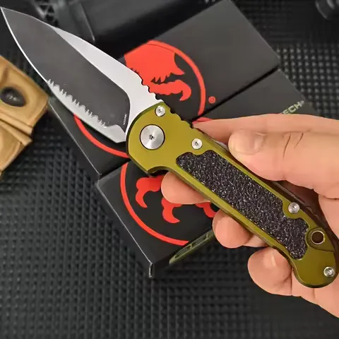 LUDT Gen III Quick-Open Pocket Folding Knife Outdoor Camping Knife Multi-Purpose EDC Tool for Survival Fishing Everyday Carry