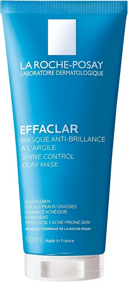 La Roche-Posay Effaclar Clay Face Mask for Oily Skin, 3.4oz | Clarifying face mask that unclogs pores and controls shine without over-drying oily skin. Sensitive skin safe.