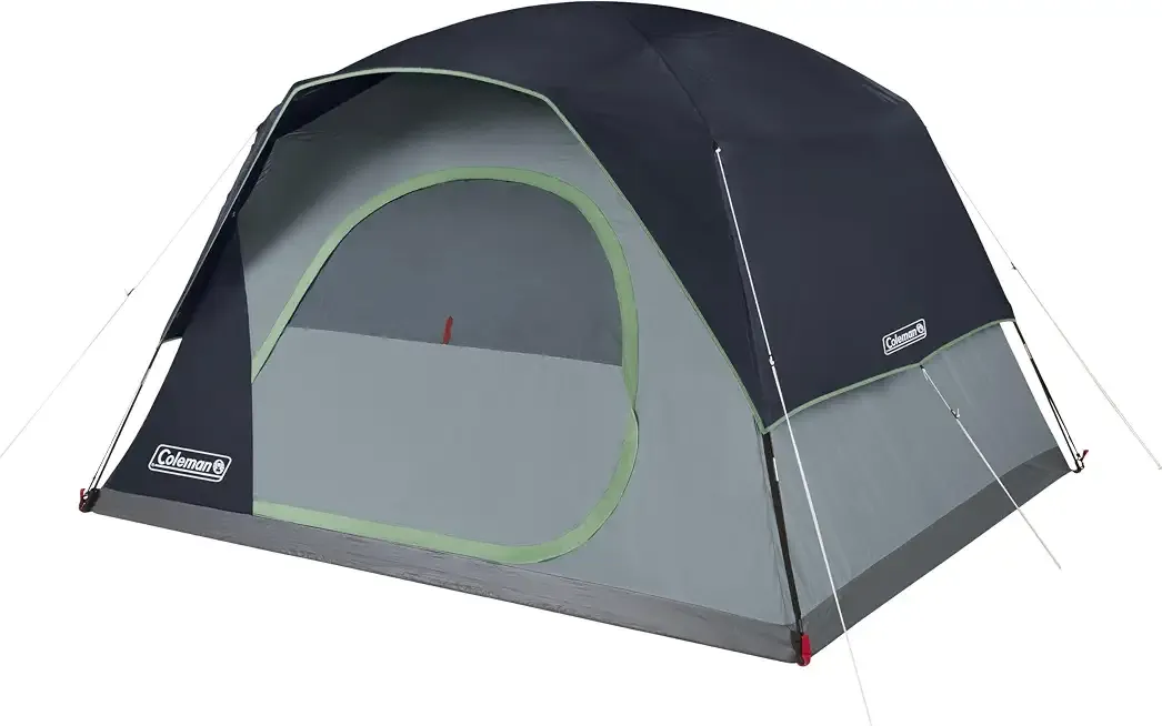 Coleman Skydome Camping Tent with 5 Minute Setup, 2/4/6/8 Person Weatherproof Tent with Rainfly & Carry Bag, 20% More Headroom Than Traditional Canopies