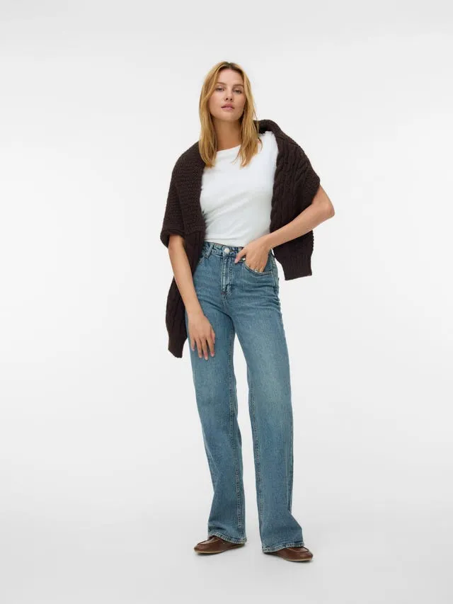 VMTESSA Høyt snitt Wide Fit Jeans
