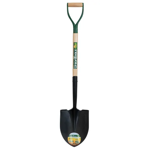UnionTools 25" Wood D-Handle Digging Shovel