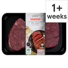 Tesco Finest Irish Angus Fillet Steaks 400G