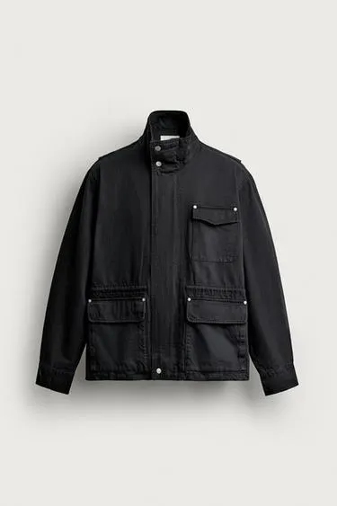 RELAXED FIT UTILITY POCKET JACKET