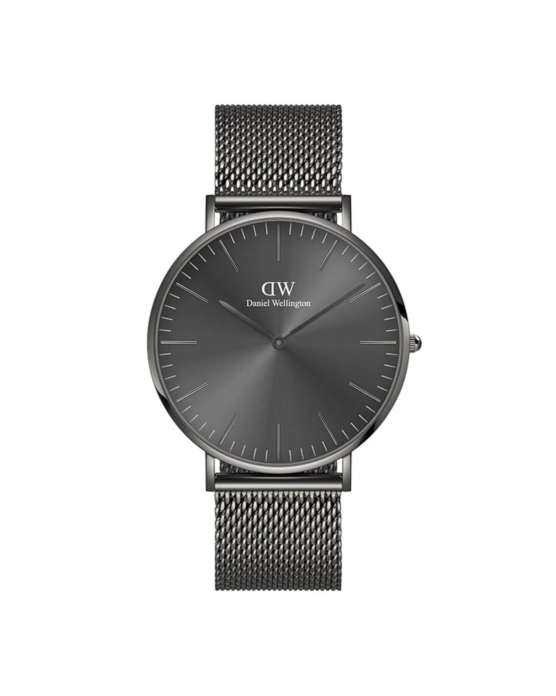 DW Classic Antracite herreklokke i mørkegrå stål (40mm)