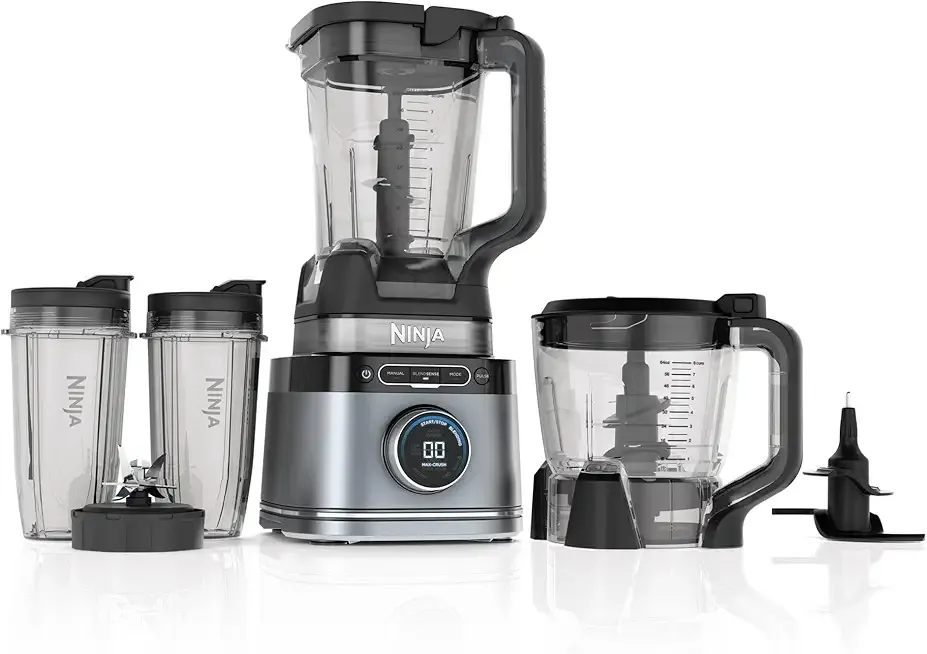Ninja Detect Kitchen System Blender, Blend, Crush, Chop, Smoothies, BlendSense Technology, 3 Speeds, 1700PW, 72 Oz, TB400 Silver