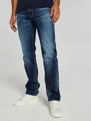 JACK AND JONES Tappered Mike Original In 311 Blue Denim Jean