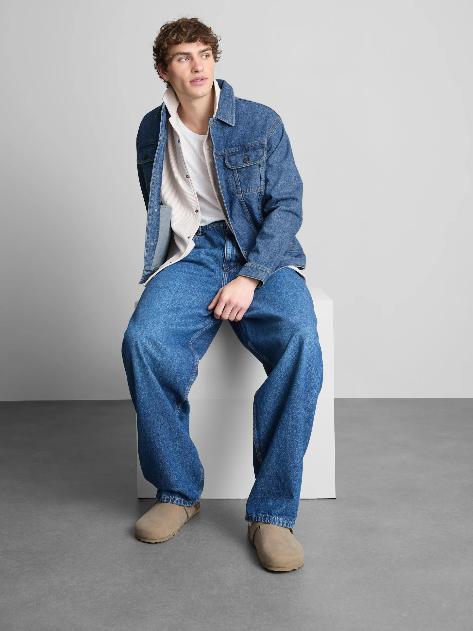 Veste trucker en denim