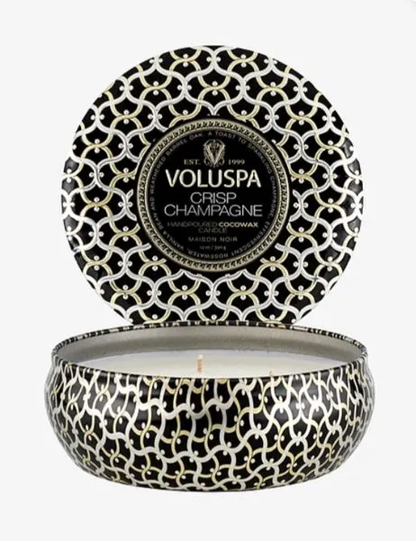 Maison 3 Wick Tin Candle Crisp Champagne