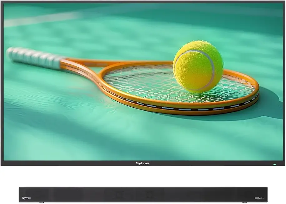 SYLVOX 75'' Super Bright 2000nits TV + Dolby Soundbar | All-Weather Outdoor Movie Bundle(Pool Pro 2.0 & ELF S3)