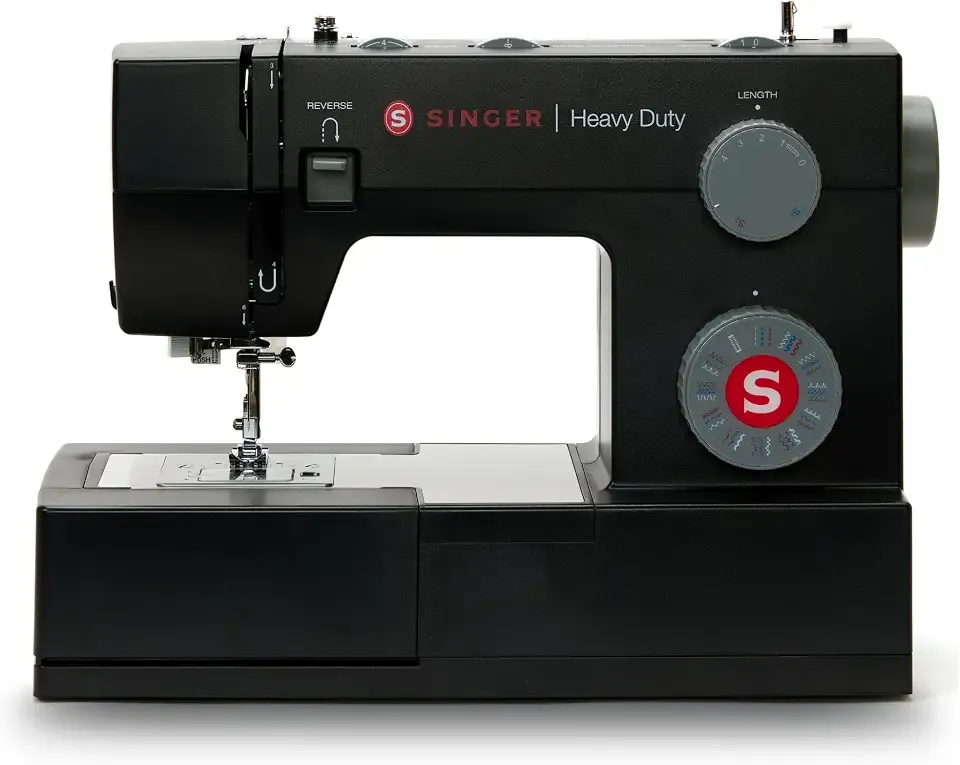 SINGER® Heavy Duty 4432 (Black) High Speed Sewing Machine +Accessory Kit | 32 Built-In Stitches Deliver 110 Stitch Applications | 50% More Power for Thick Fabrics, 1100 Stitches/Min, 1-Step Buttonhole