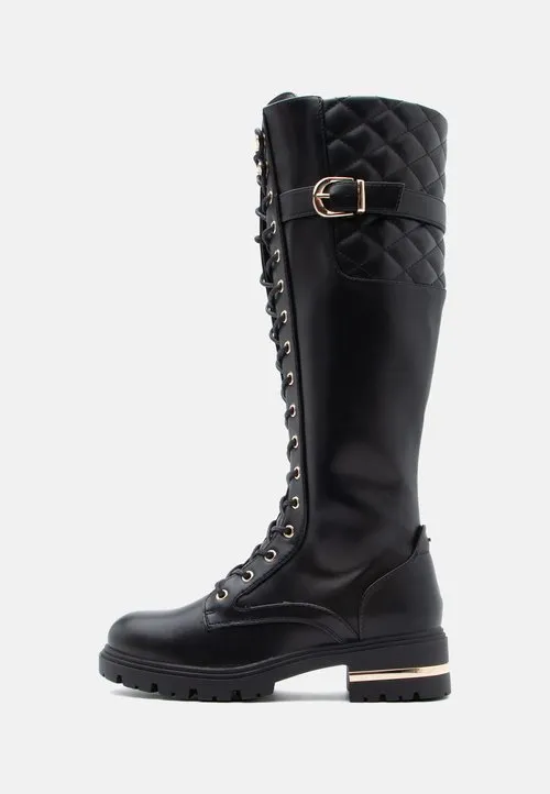 Anna Field Wide Fit Snørestøvler - black