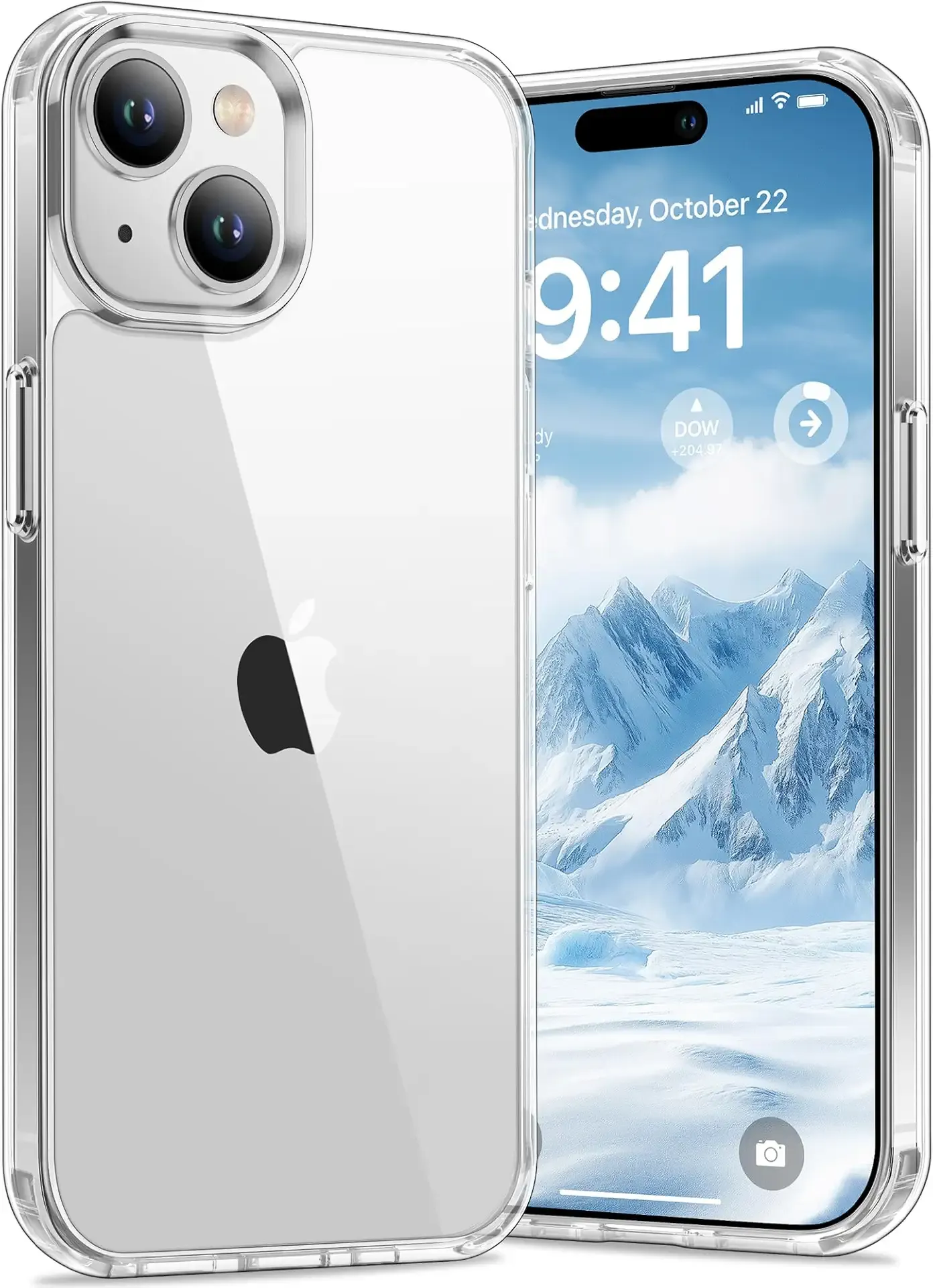 Vakoo Case for iPhone 15 | Clear Anti-Yellowing, Hard Back, Military-Grade Drop Protection, Supports Wireless Charging - Transparent