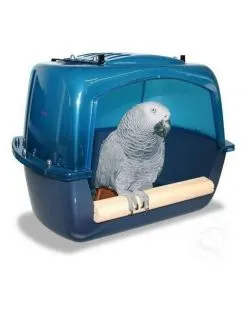 Savic Badhuis Papegaai Splash Giant - Vogelverblijven - 38x24x28 cm Blauw Xl