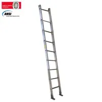 Escalera Certificada 3 m 9 P Pared Aluminio 136 kg Fanes