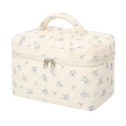 Floral Cosmetic Bag Large ty Cotton Portable