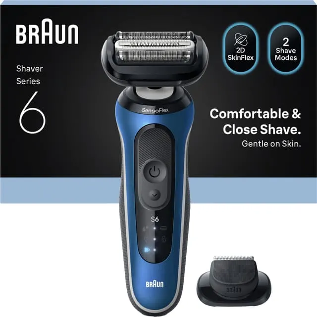 Braun Series 6 barbermaskin 62-B1200s (blå)