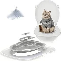 Cat Toilet Training Kit, Reusable Plastic Litte…