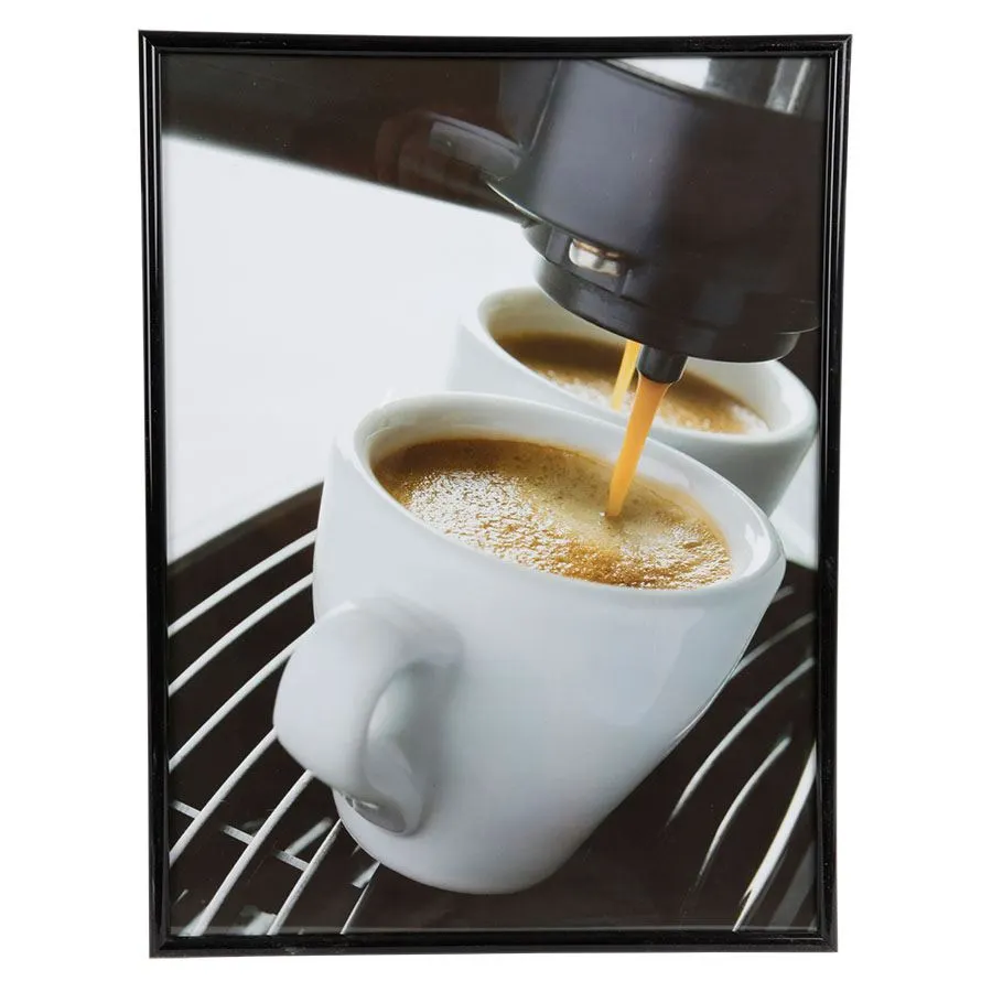 Kunststoff-Bilderrahmen 30x40cm Schwarz