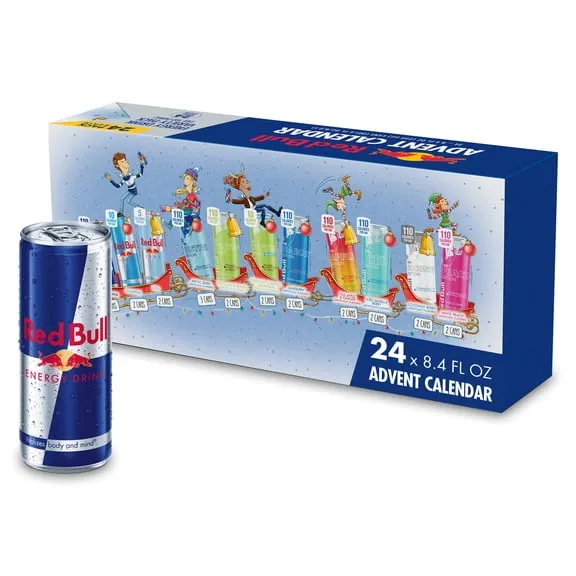Red Bull Energy Drink Variety Advent Calendar Pack, with 80mg Caffeine, Taurine & B Vitamins, 8.4 fl. oz., pack of 24 Cans $54.98 27.3 ¢/fl oz