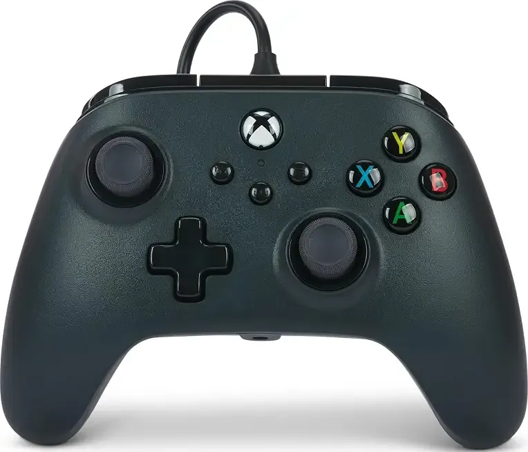 PowerA Wired Controller for Xbox Series X|S - Black, gamepad, wired video game controller, gaming controller, works with Xbox One and Windows 10/11