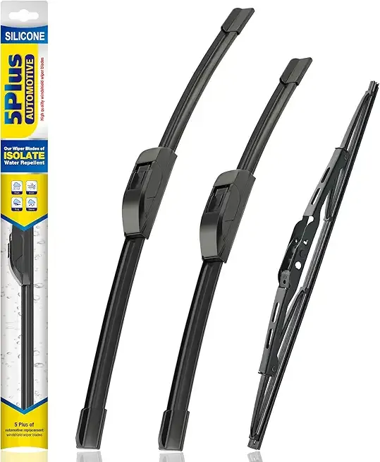 5 PLUS® Silicone Windshield Wipers Replacement for 2012-2016 HONDA CR-V CRV Wiper Blades(Set of 3),Automotive Replacement Windshield Wiper Blades For My Car-26"/16"/13"