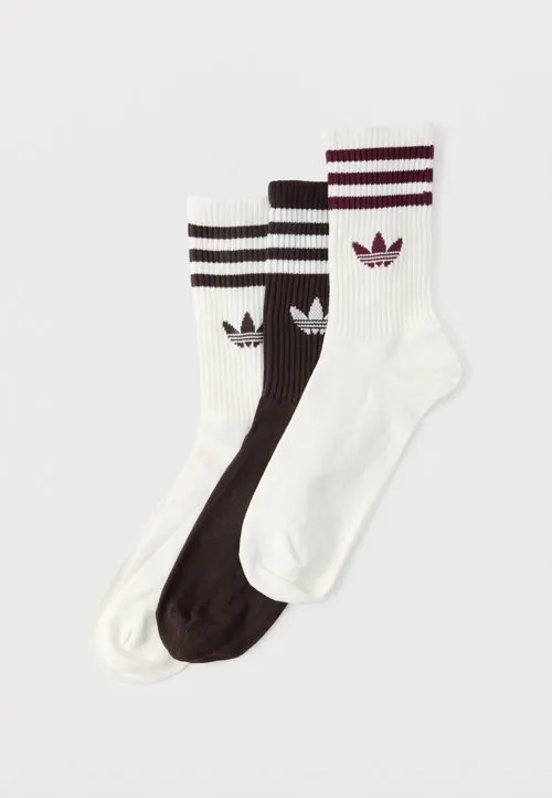 3S CREW S UNISEX 3PACK - Sokker - white/ brown