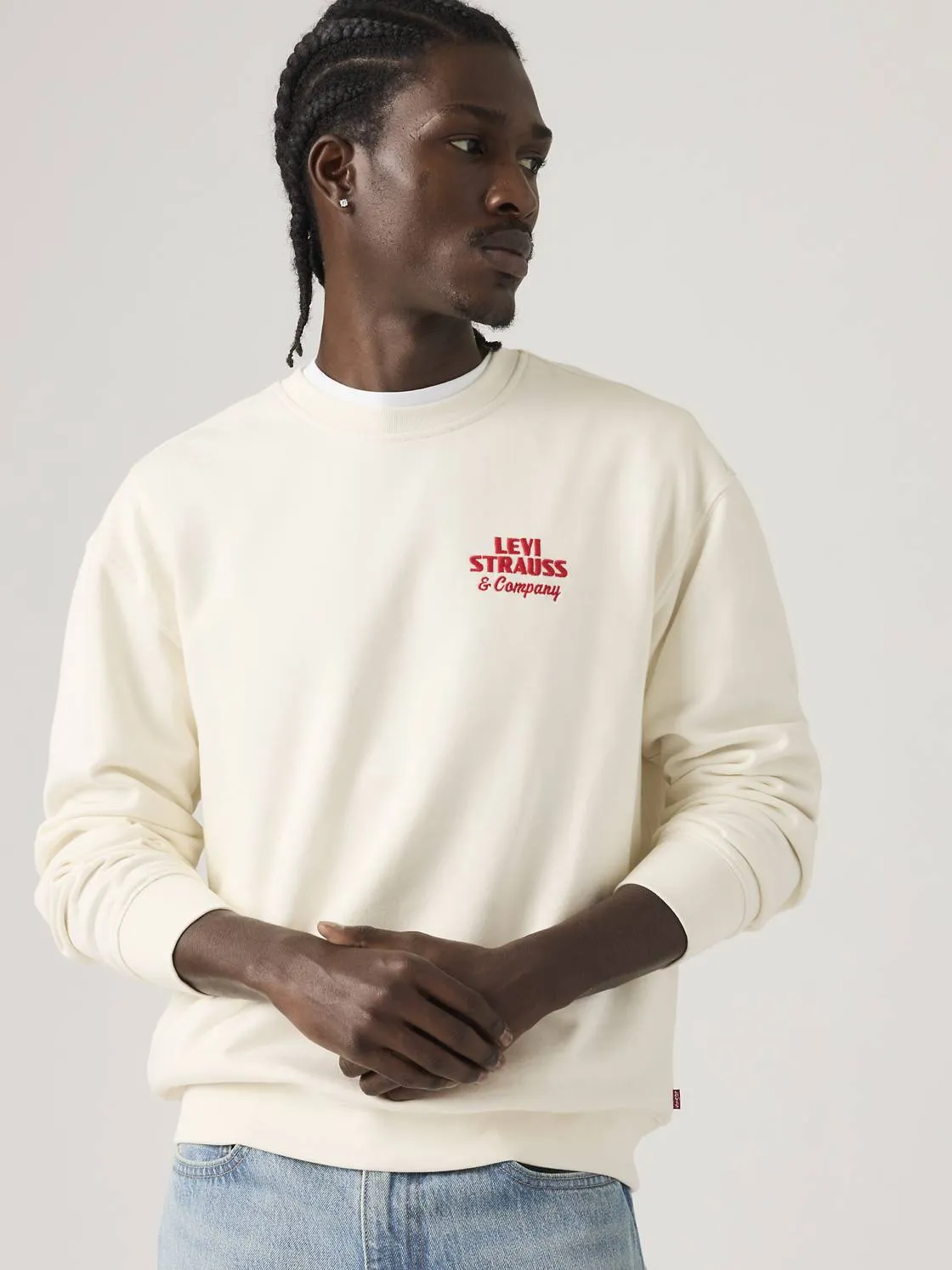 Relaxed Graphic Crewneck Sweatshirt