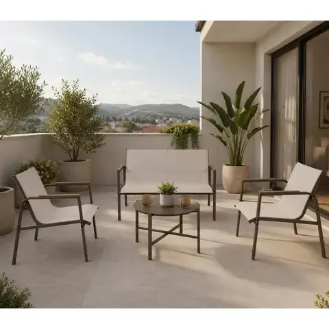Sala de Exterior Metal Dubo 4 Personas