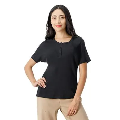 Playera Mxstaza Mujer Cuello Redondo Diseño Liso
